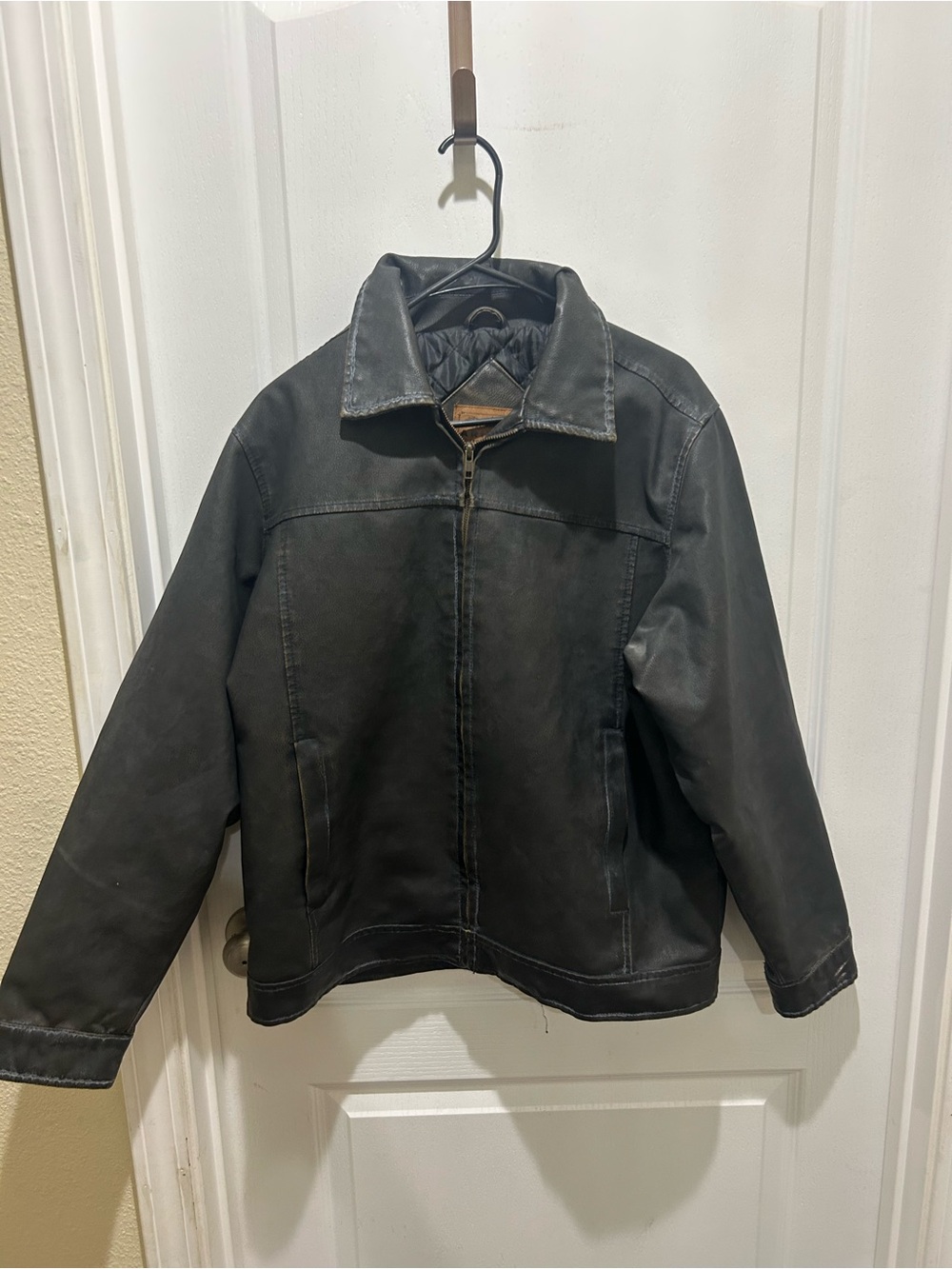 Classic Arizona Jean Leather Zip Jacket